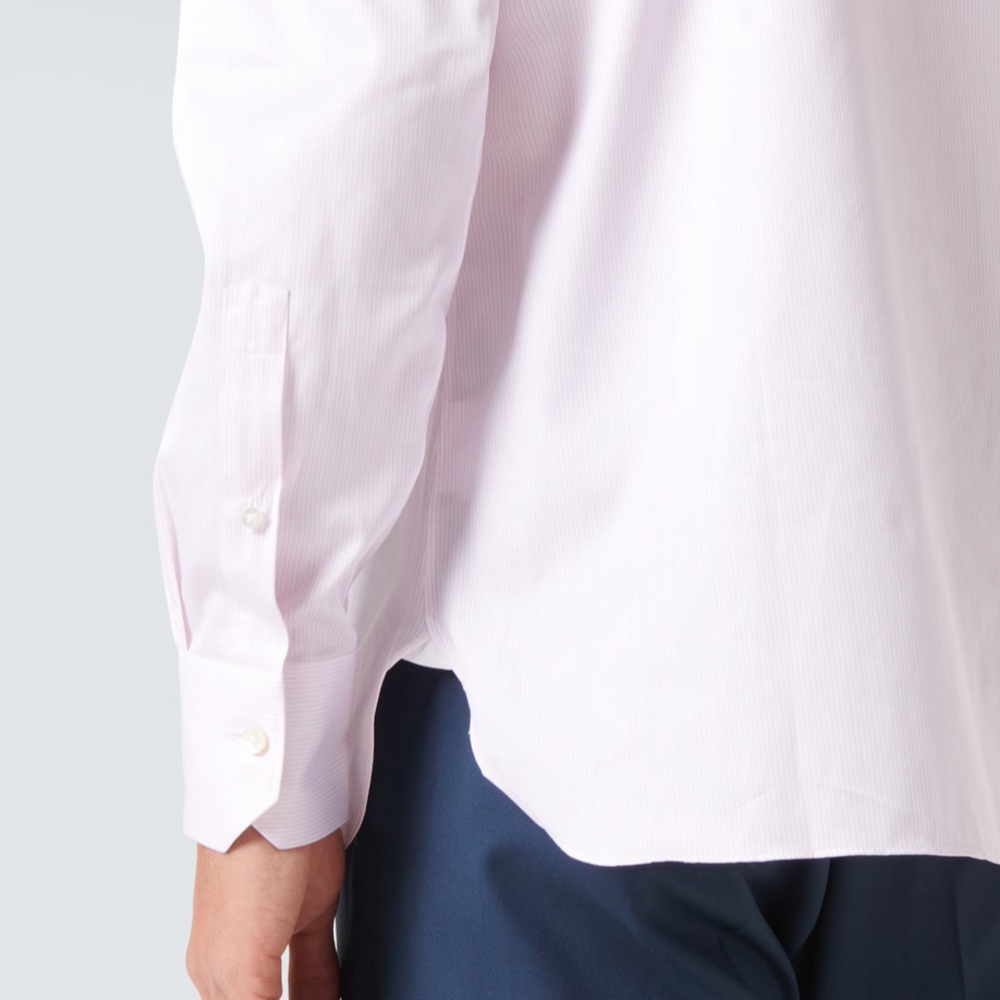 Ermenegildo Zegna Trofeo Luxury Men’s Light Pink Dress Shirt Sz Medium - Picture 4 of 9